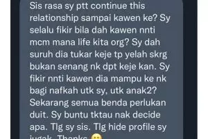 Bahas gaji calon suami 3 kali lebih rendah darinya, wanita ini ungkap kegalauan melanjutkan pernikahan