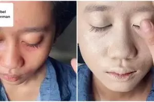 Dikritik dempul ketebalan, transformasi pengantin Jawa dirias MUA ala Korean look hasilnya manglingi