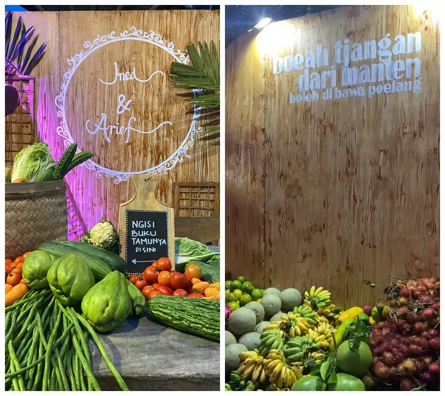 pernikahan pesta rakyat sayur buah © Twitter/@RyuDeka pernikahan pesta rakyat sayur buah © Twitter/@RyuDeka