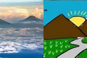 Cerita misteri Sumbing dan Sindoro, gunung kembar yang sering jadi gambar pemandangan anak SD