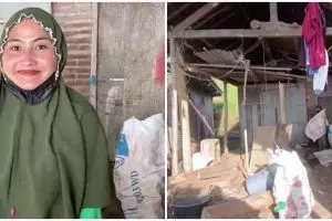 Novi Listiana pedangdut jadi petani sulap gudang beralas tanah jadi dapur mewah, ini 7 transformasinya