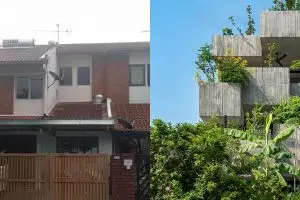 Rumah tua dimakeover jadi hunian bak dalam hutan bergaya tropis modern, 11 potret dalamnya menakjubkan