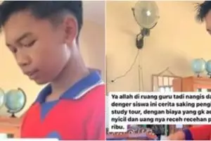 Kisah siswa SMP jadi buruh demi kumpulkan uang untuk study tour ini endingnya bikin hati terenyuh