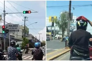 Bikin bingung pengendara, 11 momen nyeleneh di lampu merah ini memancing emosi