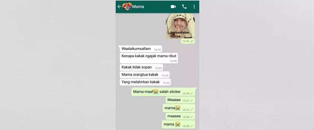  chat salah kirim stiker whatsapp © berbagai sumber