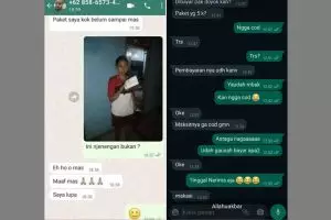 11 Chat lucu customer tanya ke kurir ini bikin tepuk jidat