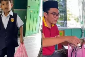 Aksi murid berikan hadiah sederhana untuk sang guru, bukti kebahagiaan tak harus mahal