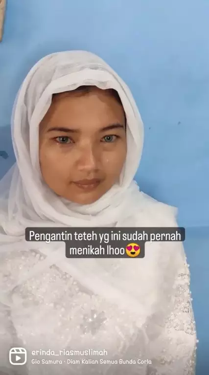 MUA jadi manten Sunda ala Korean look © TikTok MUA jadi manten Sunda ala Korean look © TikTok