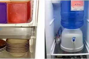 Bukan makanan, 11 potret kocak kulkas isi perabotan ini bikin ngelus dada