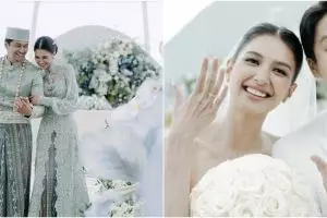 11 Momen pernikahan Deva Mahenra dan Mikha Tambayong, kenakan gaun warisan mendiang ibu