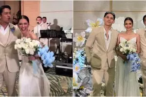 Gaya 9 seleb hadiri pernikahan Mikha Tambayong dan Deva Mahenra, Nikita Willy tampil memukau