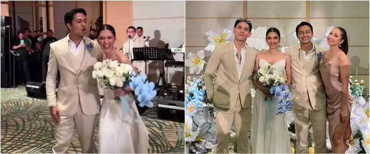 Gaya 9 seleb hadiri pernikahan Mikha Tambayong dan Deva Mahenra, Nikita Willy tampil memukau
