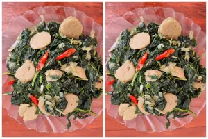 Resep ca bayam bakso, menu praktis saat lapar dan ingin masak sendiri tapi tak banyak waktu luang