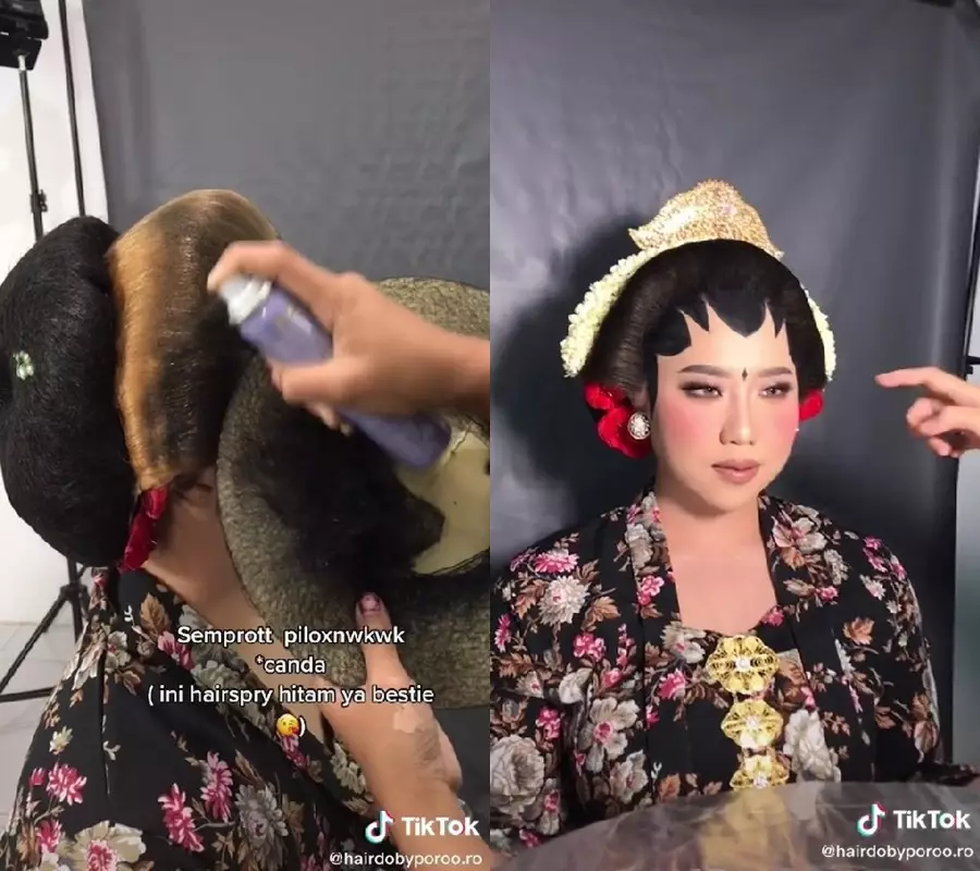paes rambut pirang © TikTok/@roroshinta_