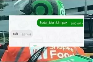15 Balasan chat lucu driver ojek online pas ditanya posisi ini jawabannya susah ditebak