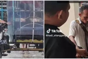 Tabrak mobil mewah, potret tukang becak di Sibolga terdiam pasrah ini bikin ikut terenyuh