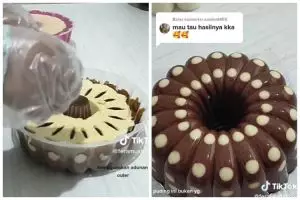 Trik bikin motif polkadot di adonan puding agar hasilnya rapi dan menempel sempurna
