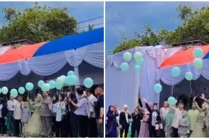 Ganggu pengendara, momen pernikahan pengantin gunakan jalan raya ini tuai hujatan