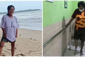 9 Momen Suti Karno 'Atun Si Doel' bisa jalan dengan bantuan kaki palsu, ucap syukur Alhamdulillah