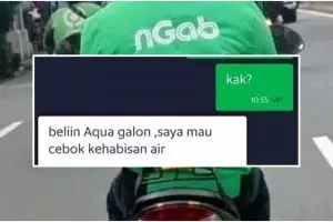 Aji mumpung, 11 chat lucu penumpang titip barang ke driver ojek online ini banyak banget maunya
