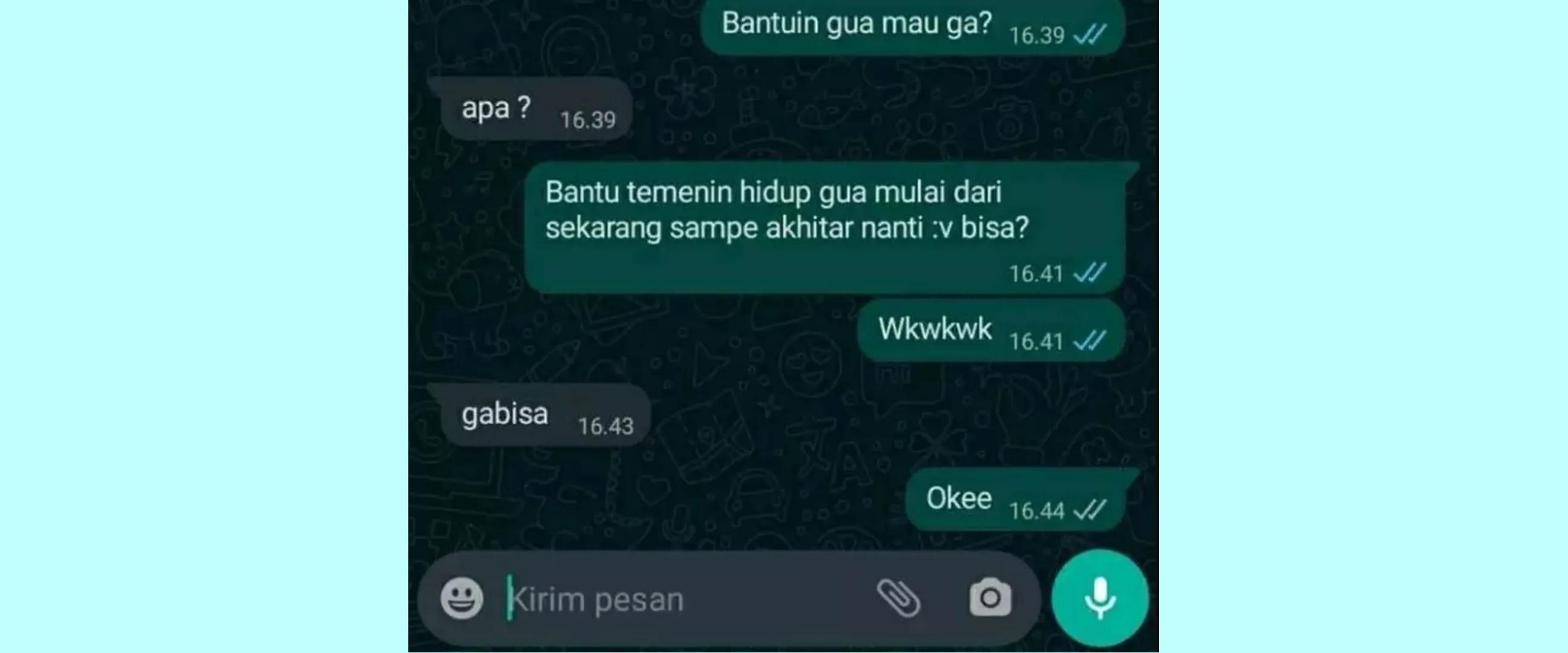 Niatnya mau romantis, 13 chat gombal ke gebetan ini endingnya malah bikin nyesek