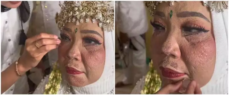Makeup pengantin Sunda ini rusak akibat perawatan kulit, dirias ulang MUA hasilnya bikin takjub