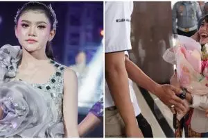 11 Momen Sridevi juara D'Academy 5 pulang ke Prabumulih, diarak keliling kampung