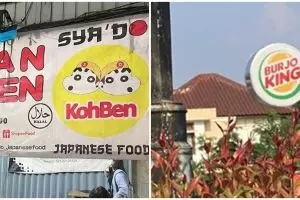 Jangan sampai terkecoh, 11 spanduk warung ini mirip restoran cepat saji