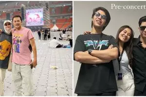 Gaya 9 seleb nonton konser Dewa 19, ada yang rela naik motor bonceng 3