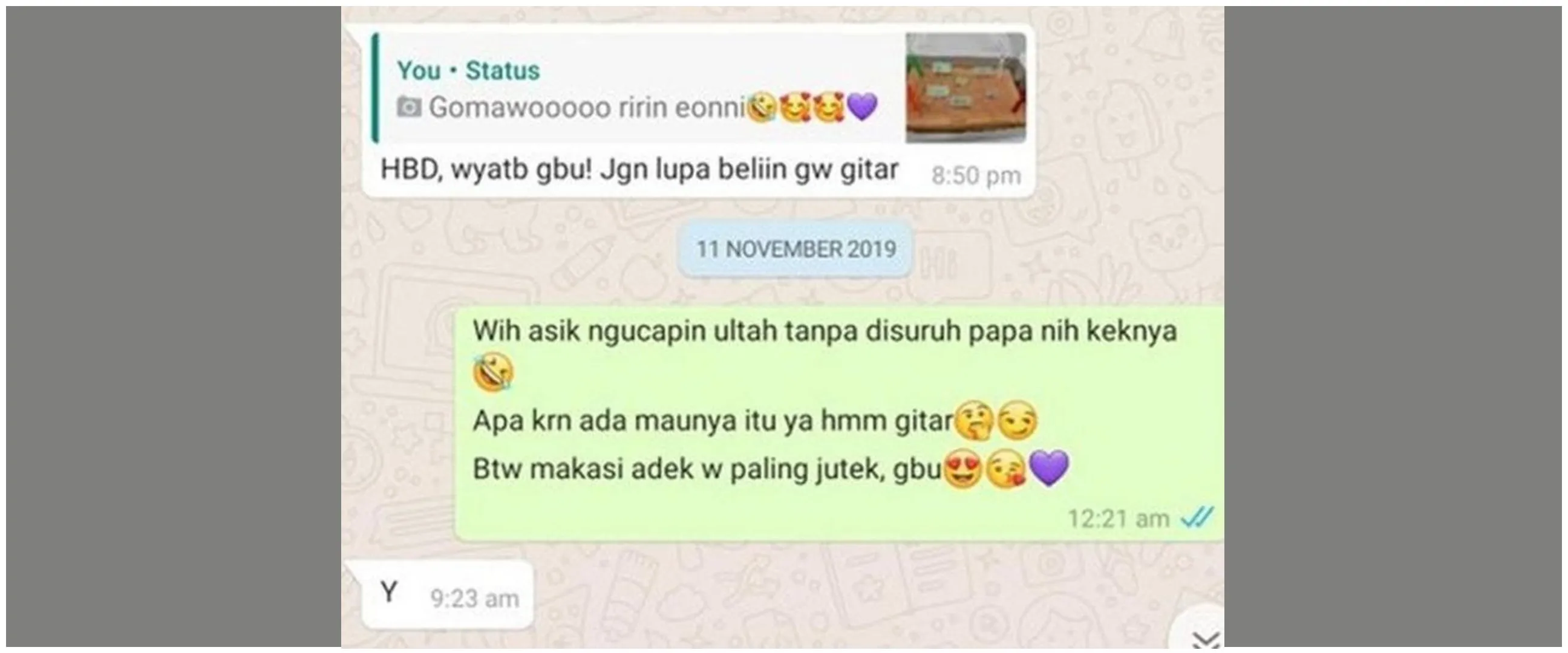 11 Chat lucu minta kado ulang tahun, endingnya nggak kesampean sekaligus bikin ngenes
