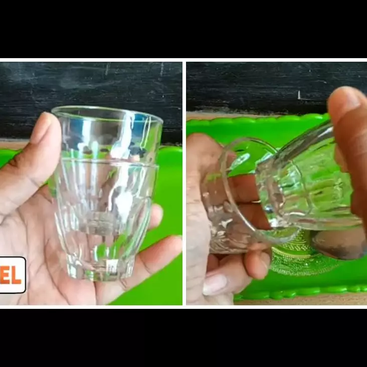 Tanpa direndam air, ini cara mudah melepaskan gelas yang saling menempel