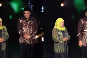 Momen Gilang Dirga tirukan mendiang Gus Dur di acara satu abad NU, gayanya susah dibedain