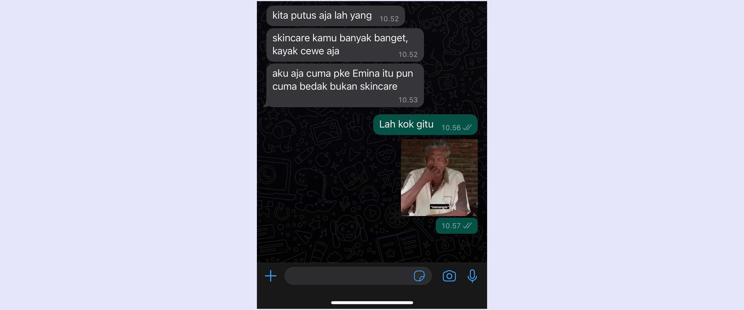 Alasannya nyeleneh abis, 13 chat lucu minta putus ini malah bikin bingung harus gimana