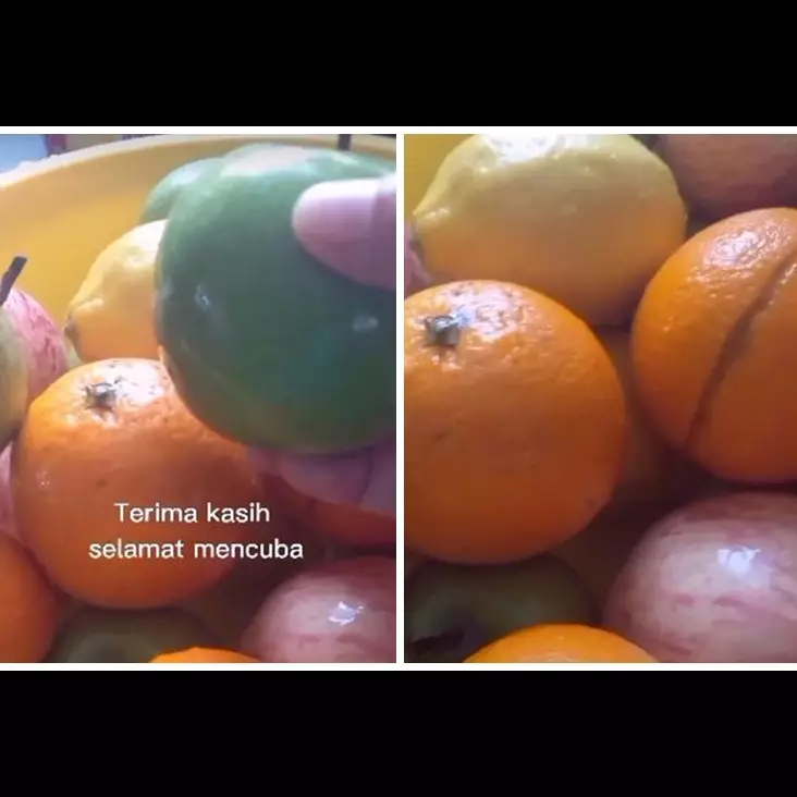 Cuma pakai 2 bahan dapur, ini cara mencuci buah agar permukaanya mengilap