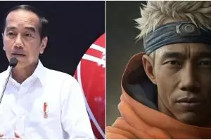 Viral foto editan 7 presiden RI jadi Hokage di serial Naruto, potretnya bikin takjub