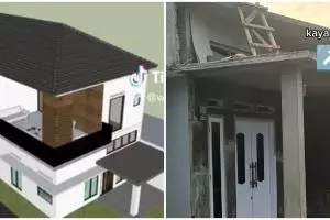 Rumah berdesain mewah dua lantai ini usai dibangun dalamnya absurd, intip 11 potret keanehannya
