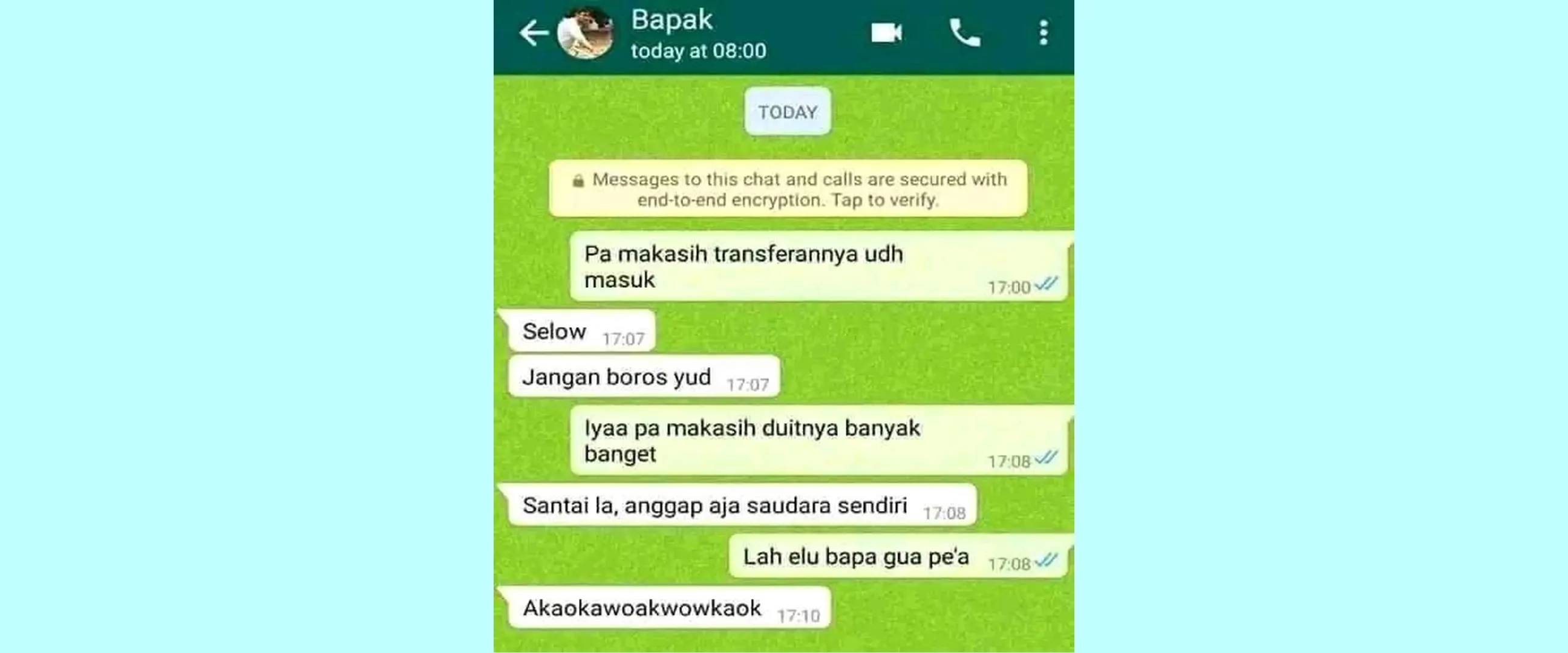 Endingnya ngeselin, 11 chat lucu orang tua kirim uang ke anak ini bikin senyum lebar