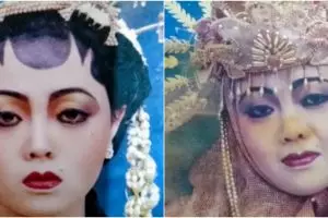 Manten dirias adat Sunda pakai jasa MUA yang dandani kakak di era 90-an, skill periasnya panen pujian