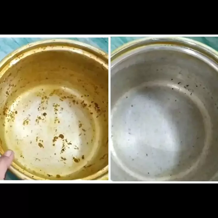 Tanpa pakai sabun, ini cara hilangkan noda bekas kunyit di panci rice cooker