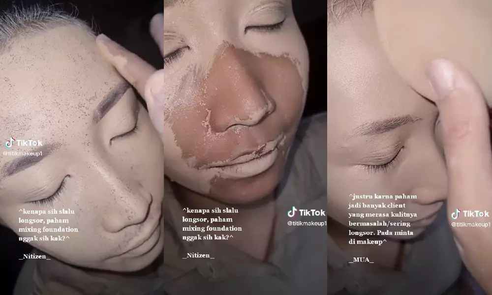 makeup barbie antilongsor  © TikTok/@titikmakeup1