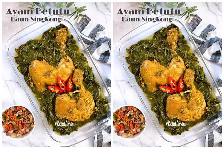 Resep ayam betutu daun singkong khas Bali ini rasanya nikmat