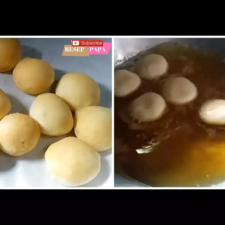 Trik menggoreng donat bomboloni supaya warnanya merata dan antikempis