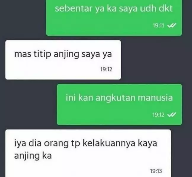 Chat lucu penumpang nitip barang © 2023 brilio.net