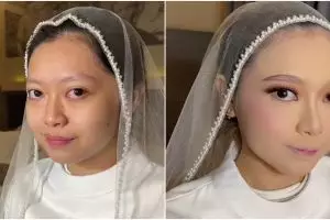 Minta dirias jadi pengantin ala Barbie, skill makeup MUA ini banjir pujian