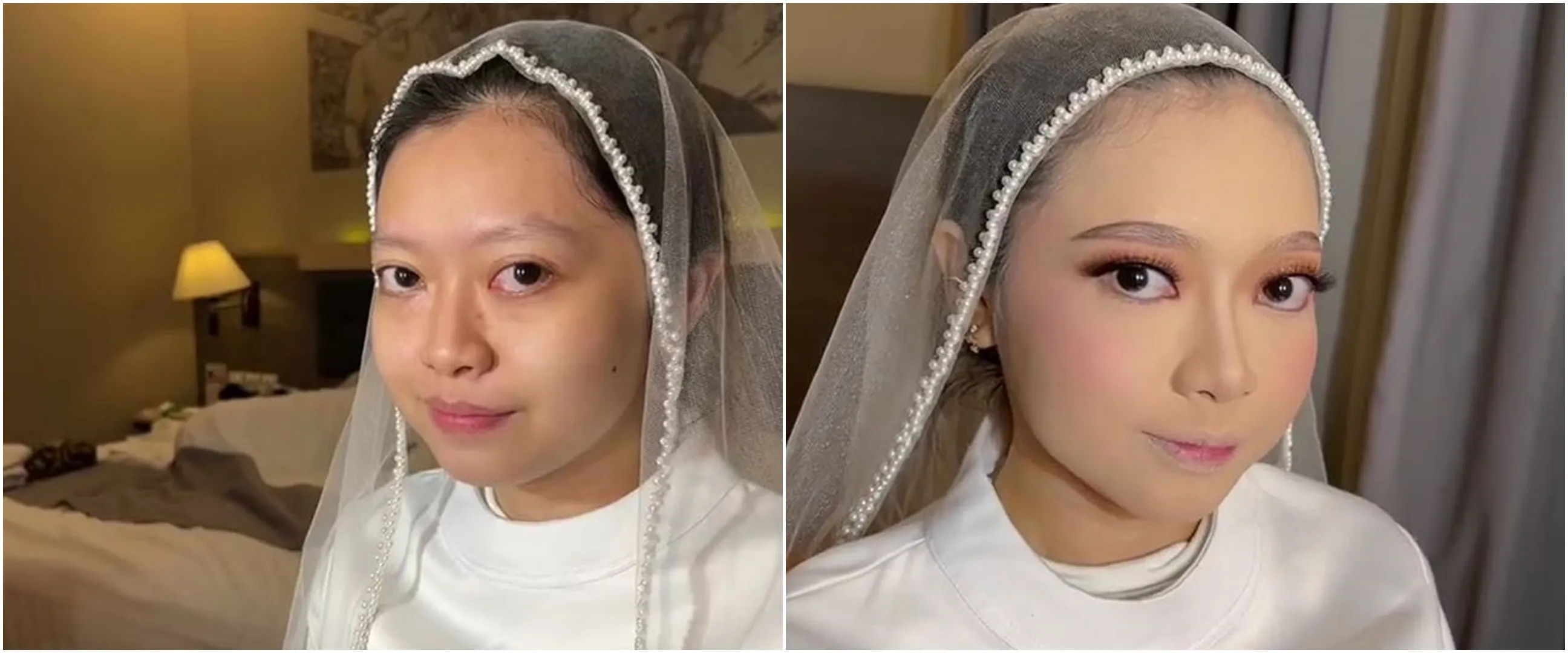 Minta dirias jadi pengantin ala Barbie, skill makeup MUA ini banjir pujian