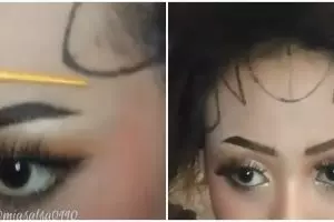 Dandan sunggar dan paes Jawa sendiri tanpa bantuan MUA, skill makeup wanita ini tuai pujian