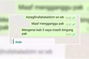 Cek sebelum dikirim, 15 chat lucu murid tanya ke guru ini ada-ada aja