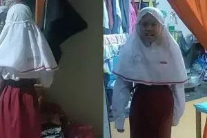 Efek kelamaan tidur siang, momen kocak bocah ingin berangkat sekolah padahal sudah Magrib