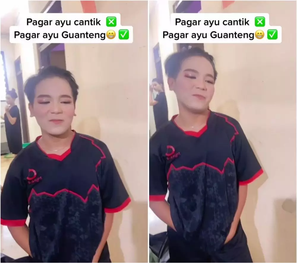 cewek tomboi didandani jadi pagar ayu © TiKTok