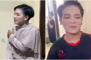 Potret cewek tomboi rambut cepak dirias MUA jadi pagar ayu cantik, perubahannya bikin pangling